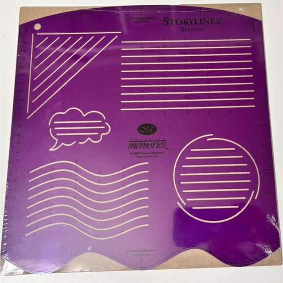 Creative Memories Journaling TEMPLATE Storylines Tool for Page Titles Scrapbook - Picture 3 of 3